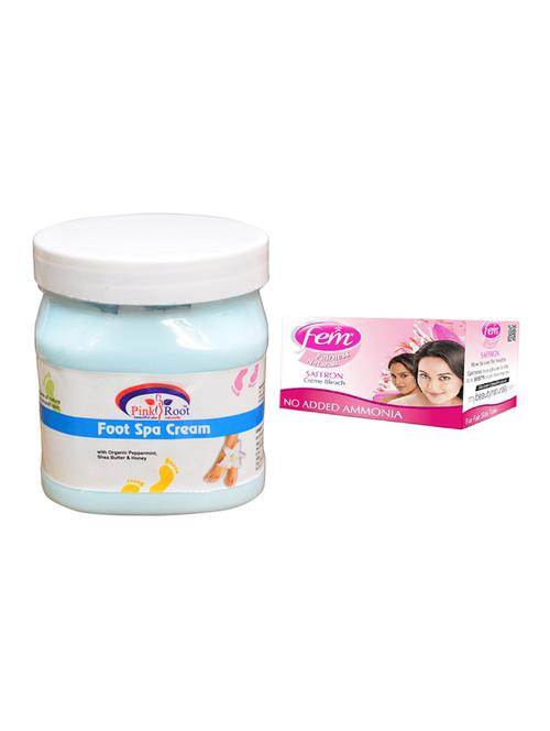 Fem Saffron Bleach, Pink Root Foot Spa Cream 500ml - 15026654 - Standard Image - 1