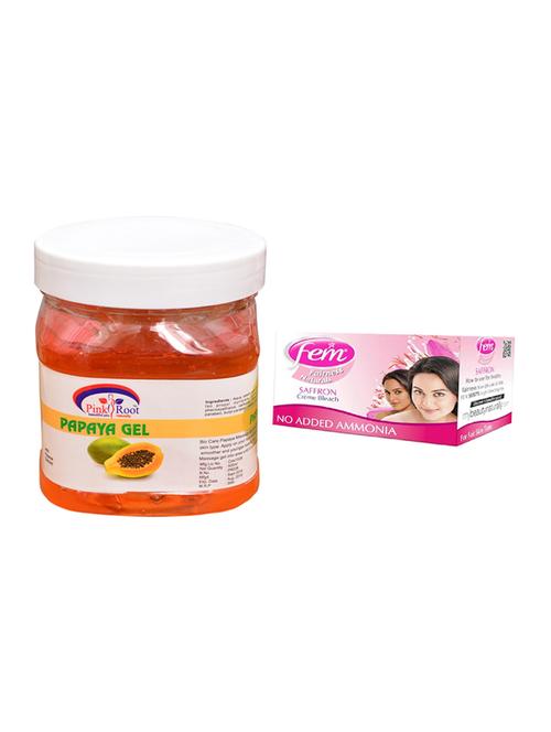 Fem Saffron Bleach, Pink Root Papaya Gel 500ml - 15026659 - Standard Image - 1