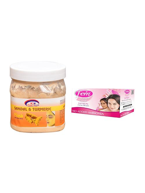 fem saffron bleach, pink root sandal & turmeric mask 500ml - 15026660 - Standard Image - 1