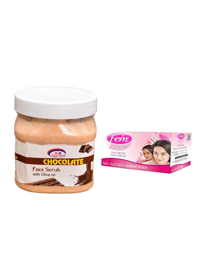 Fem Saffron Bleach, Pink Root Chocolate Scrub 500ml - 15026665 - Zoom Image - 1