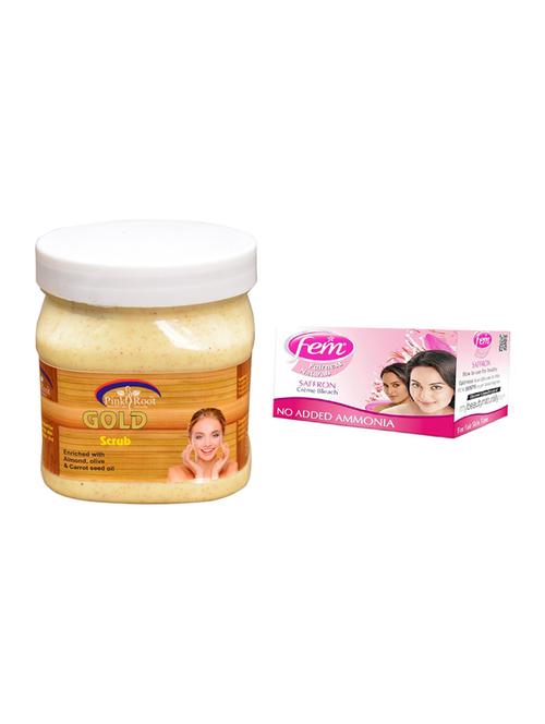 Fem Saffron Bleach, Pink Root Gold Scrub 500ml - 15026668 - Standard Image - 1