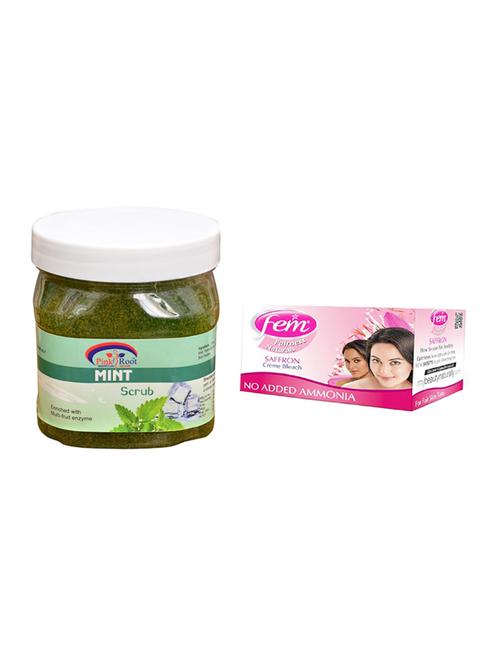 Fem Saffron Bleach, Pink Root Mint Scrub 500ml - 15026670 - Standard Image - 1