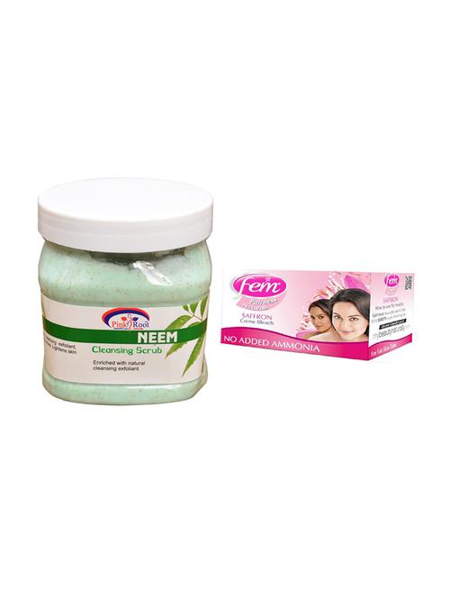 Fem Saffron Bleach, Pink Root Neem Scrub 500ml - 15026671 - Standard Image - 1