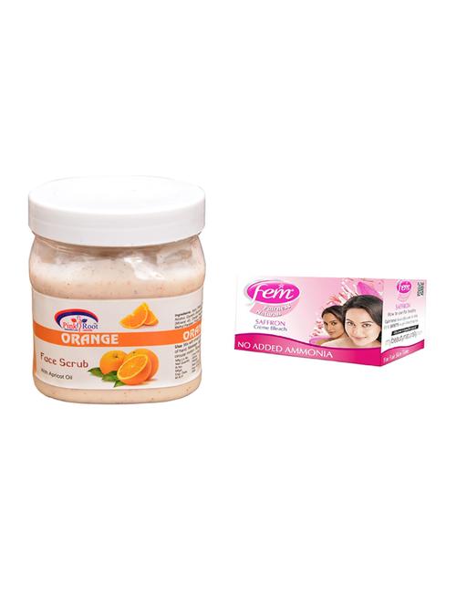 fem saffron bleach, pink root orange scrub 500ml - 15026672 - Standard Image - 1