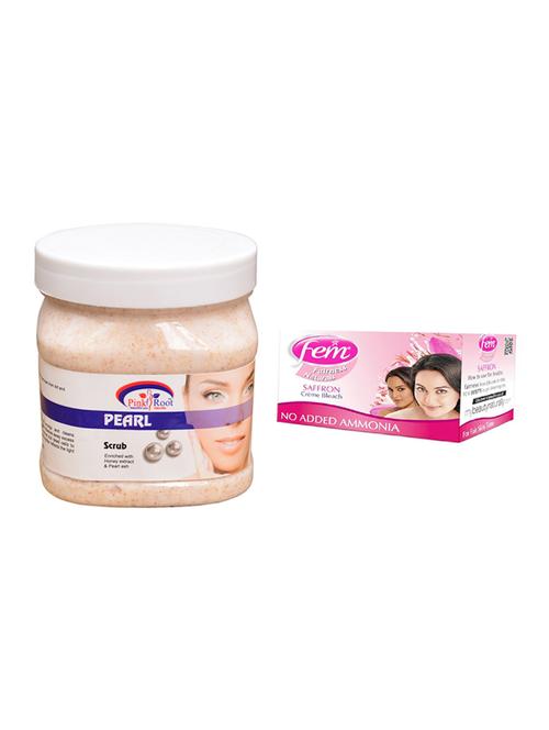 Fem Saffron Bleach, Pink Root Pearl Scrub 500ml - 15026674 - Standard Image - 1