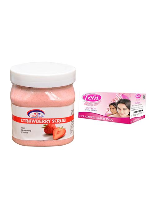 Fem Saffron Bleach, Pink Root Strawberry Scrub 500ml - 15026677 - Standard Image - 1