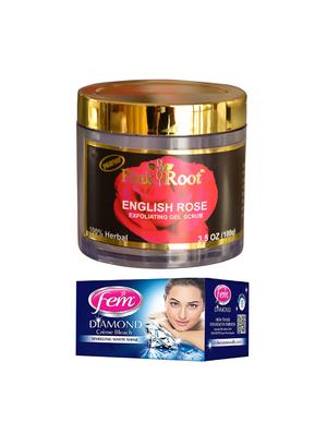 FEM Diamond Crme Bleach 30g and Pink Root English Rose 100gm - 15026714 - Standard Image - 1