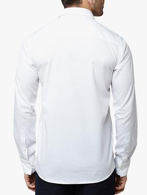 white cotton casual shirt - 15026870 - Standard Image - 3