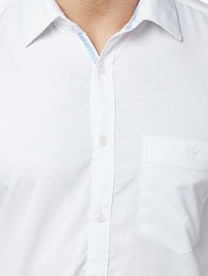 white cotton casual shirt - 15026870 - Standard Image - 4