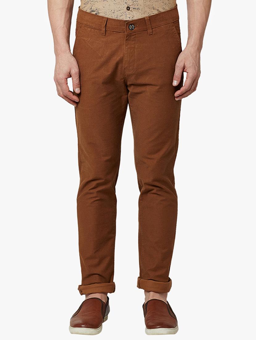 brown cotton chinos - 15026958 - Zoom Image - 1