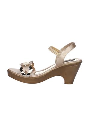 gold back strap sandal - 15027125 - Standard Image - 2