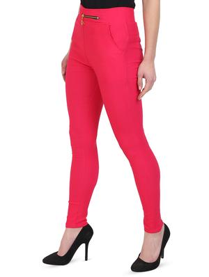 pink cotton jeggings - 15027541 - Standard Image - 2