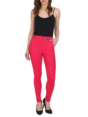 pink cotton jeggings - 15027541 - Standard Image - 4