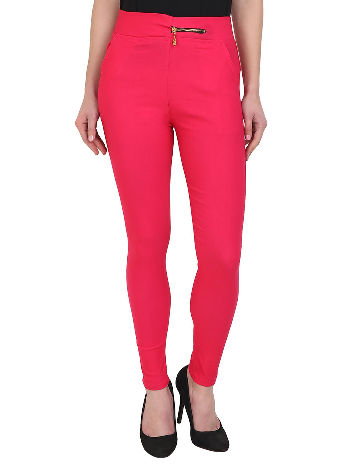 pink cotton jeggings - 15027541 - Zoom Image - 1