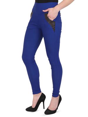 blue cotton jeggings - 15027543 - Standard Image - 2