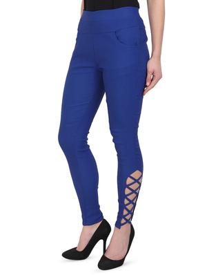 blue cotton jeggings - 15027544 - Standard Image - 2