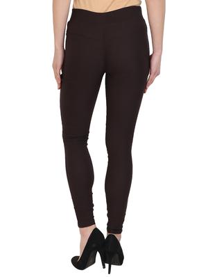brown cotton jeggings - 15027546 - Standard Image - 3