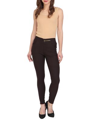 brown cotton jeggings - 15027546 - Standard Image - 4