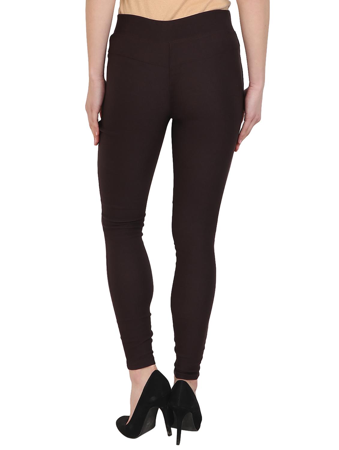 brown cotton jeggings - 15027546 - Zoom Image - 3