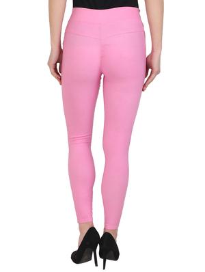 pink cotton jeggings - 15027551 - Standard Image - 3