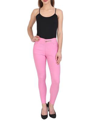 pink cotton jeggings - 15027551 - Standard Image - 4