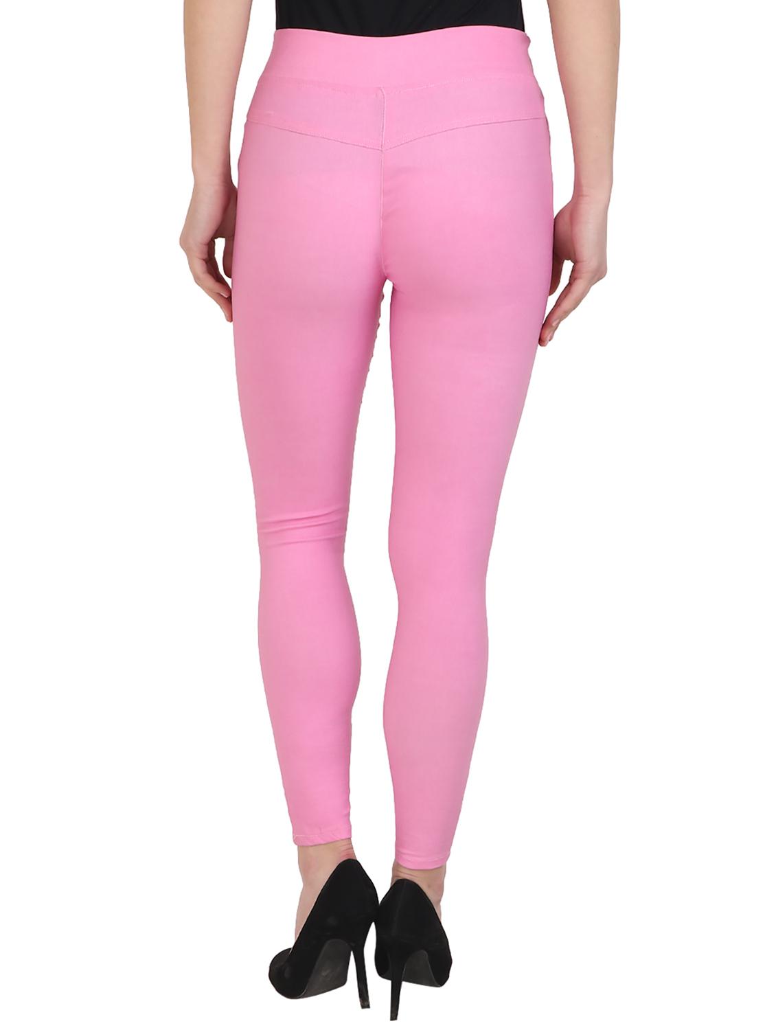 pink cotton jeggings - 15027551 - Zoom Image - 3