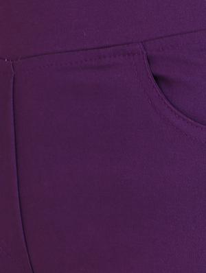 purple cotton jeggings - 15027553 - Standard Image - 5