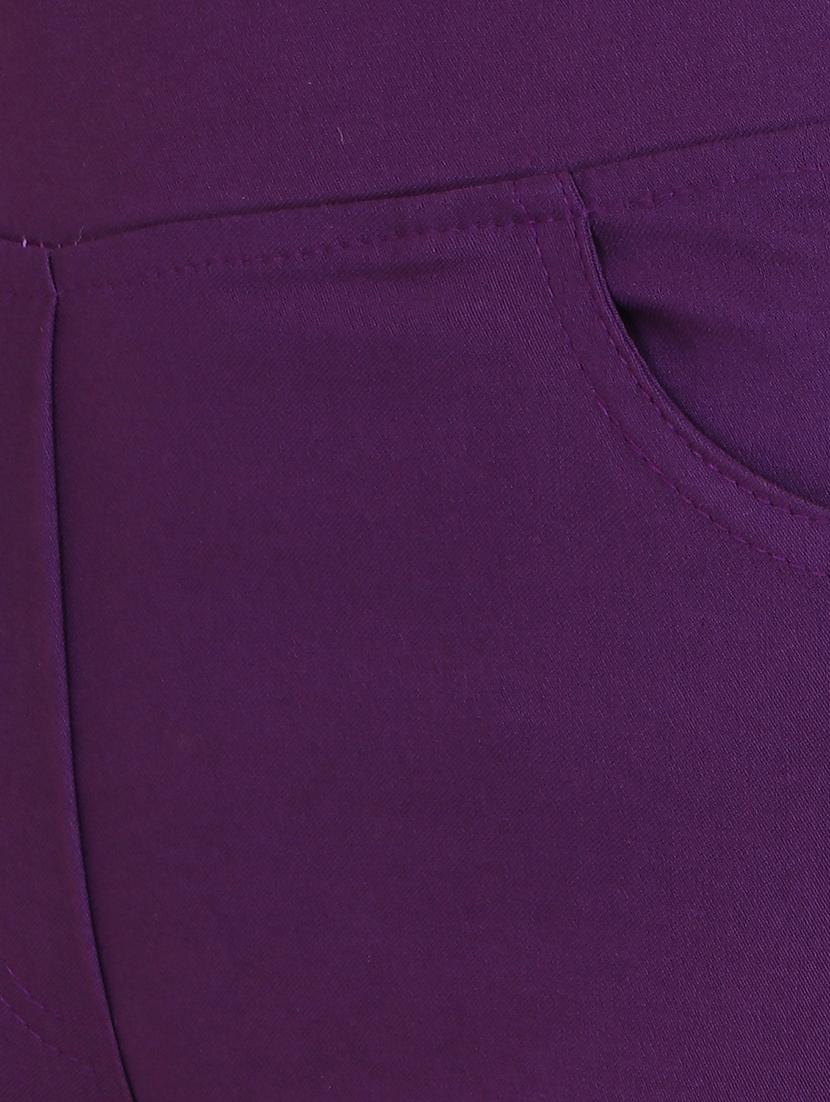 purple cotton jeggings - 15027553 - Zoom Image - 5