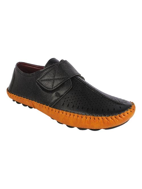 black Leatherette slip on sandal - 15027575 - Standard Image - 1