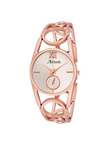 Arum White Round Dial Wrist Watch for Women's - 15027621 - Very Small Image - 1