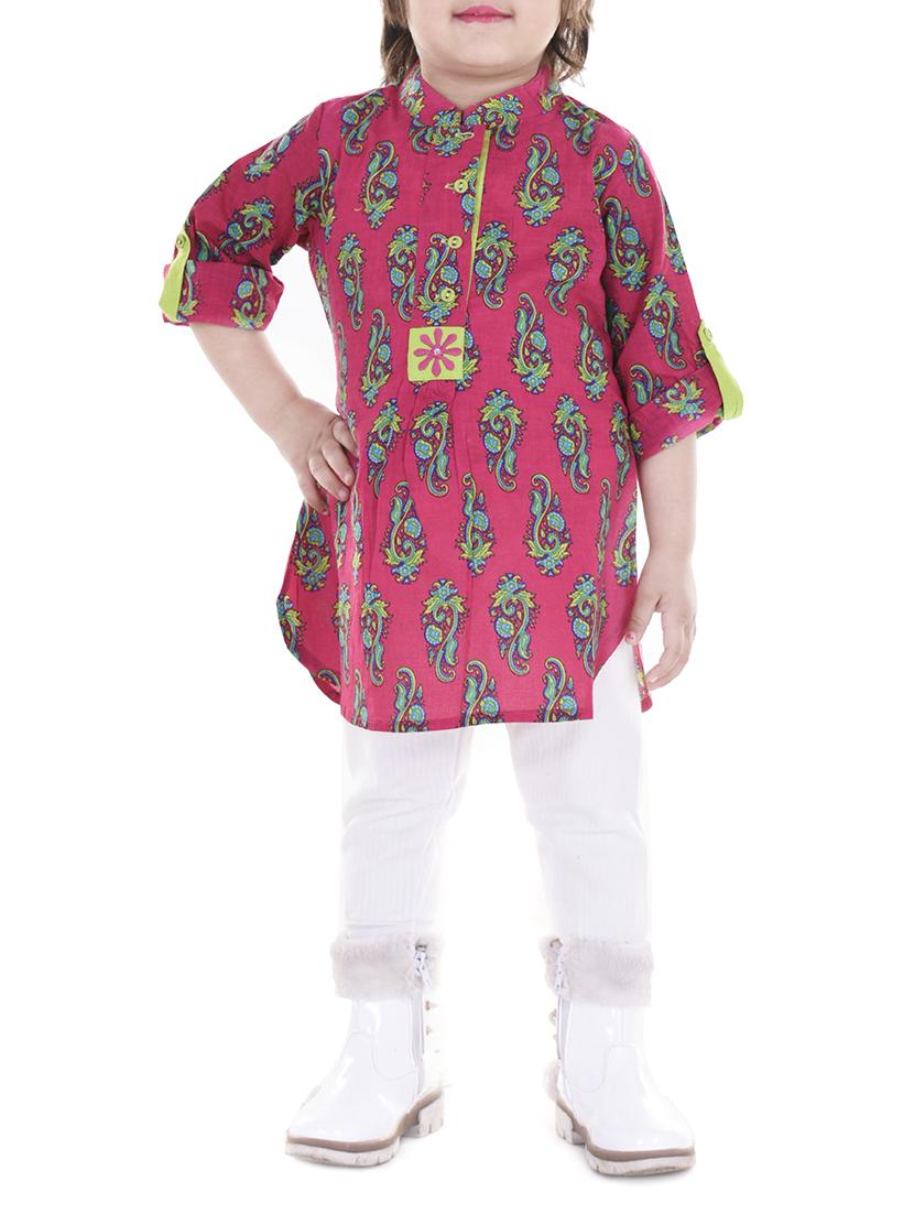 pink cotton kurti - 15027928 - Zoom Image - 1