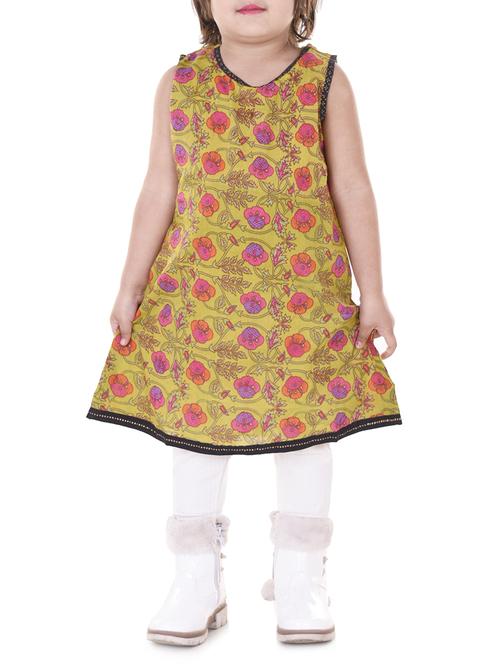 orange cotton kurti - 15027930 - Standard Image - 1