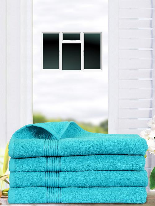 100% cotton bath towel set of 4 - 15028287 - Standard Image - 1