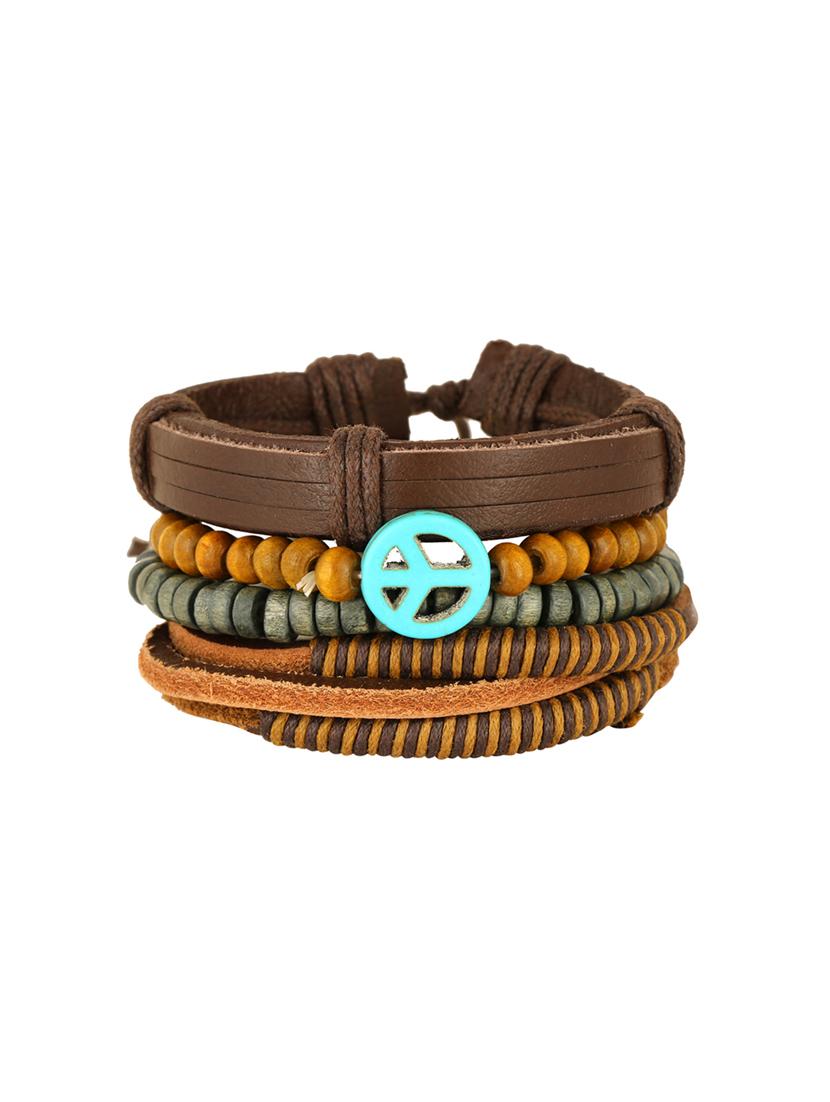 brown nonmetal bracelet - 15028550 - Zoom Image - 1