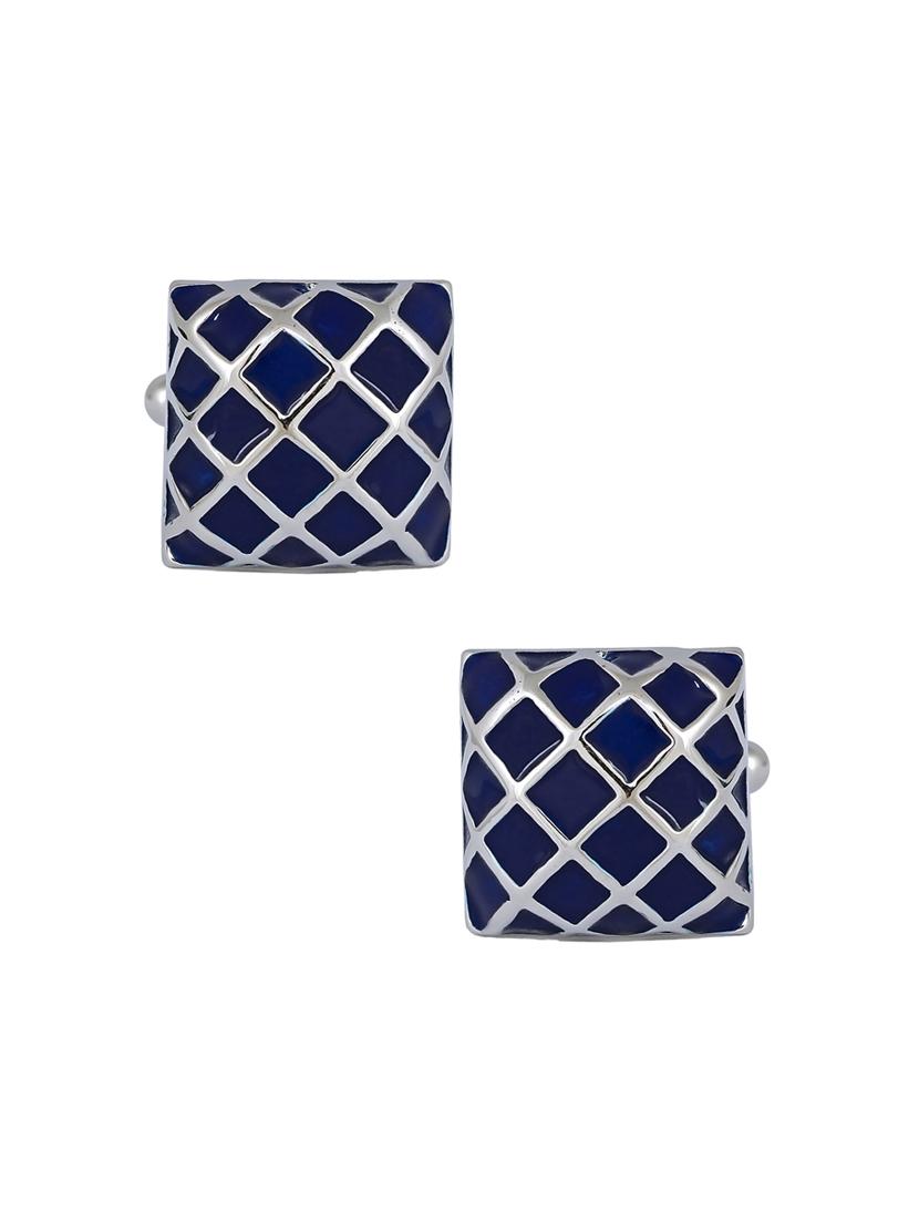 blue metal cufflink - 15028657 - Zoom Image - 1