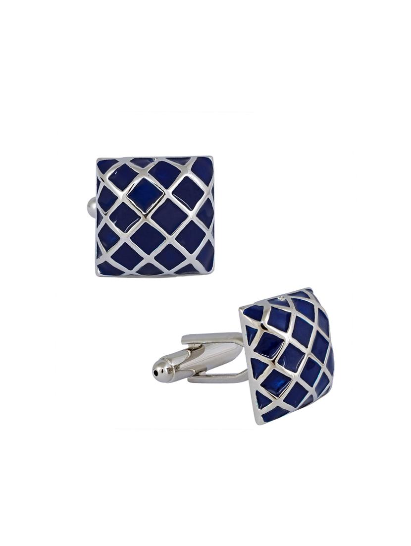 blue metal cufflink - 15028657 - Zoom Image - 2
