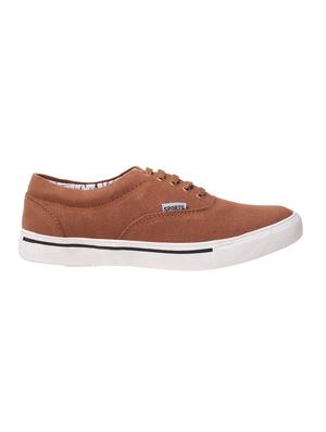brown canvas lace up sneaker - 15028926 - Standard Image - 2