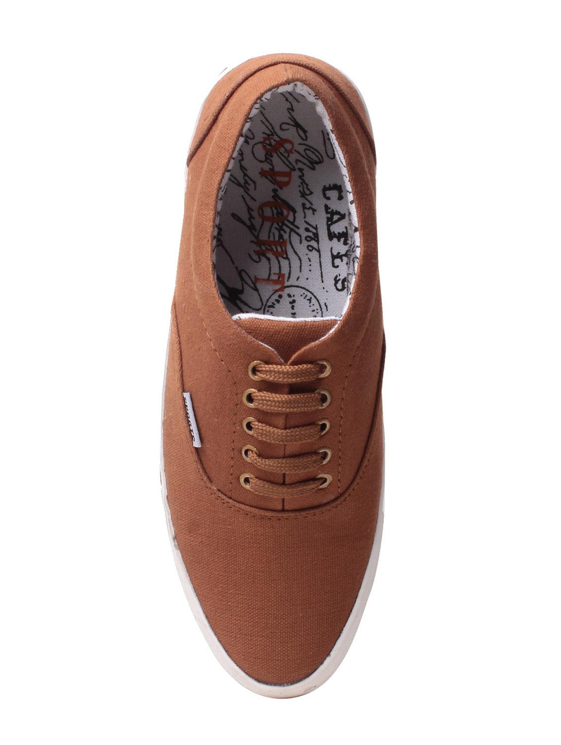 brown canvas lace up sneaker - 15028926 - Zoom Image - 4