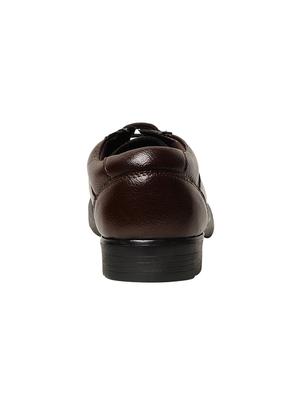 brown faux leather derby - 15028949 - Standard Image - 3