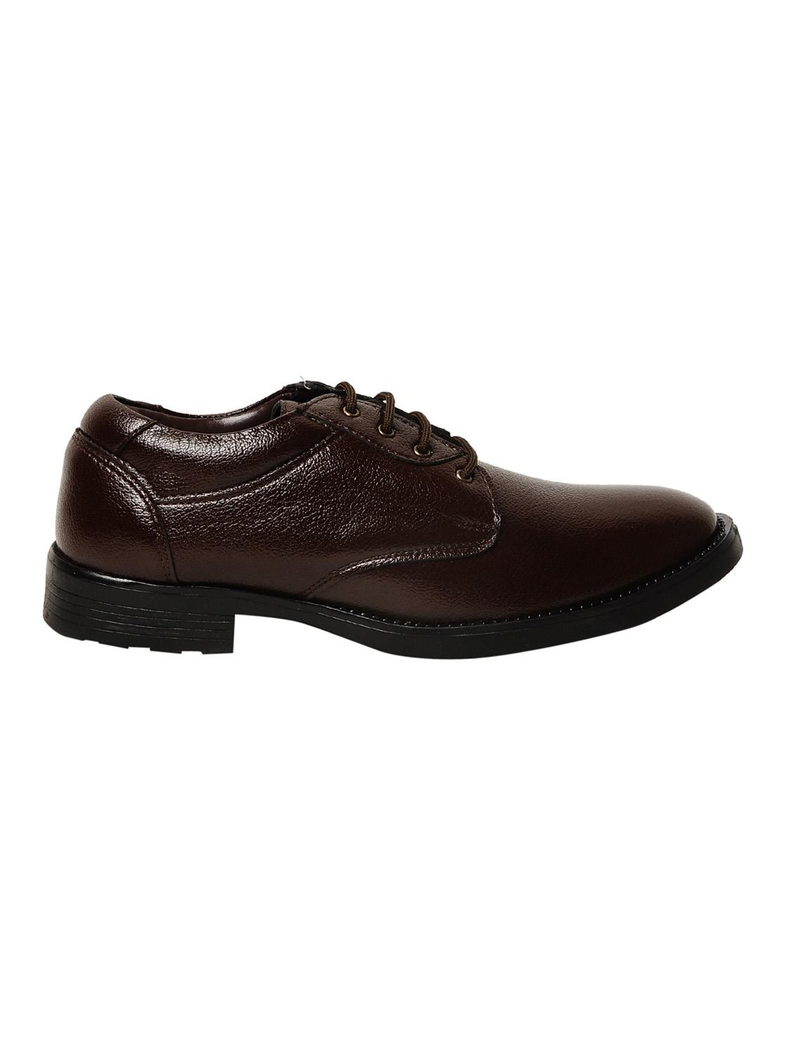 brown faux leather derby - 15028949 - Zoom Image - 2