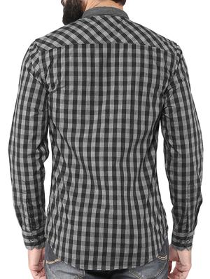 black cotton casual shirt - 15029001 - Standard Image - 3