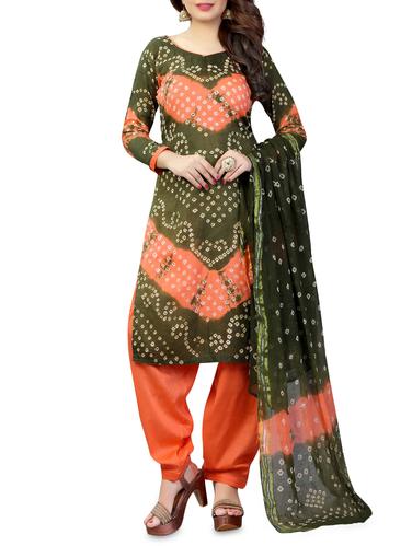 Green salwar suit unstitched suit - 15029023 - Very Small Image - 1