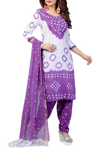 purple salwar suit unstitched suit - 15029026 - Very Small Image - 1