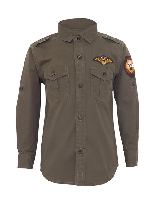 green cotton shirt - 15029735 - Very Small Image - 1