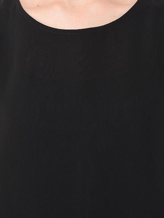 pleated hem keyhole back top - 15029771 - Zoom Image - 4