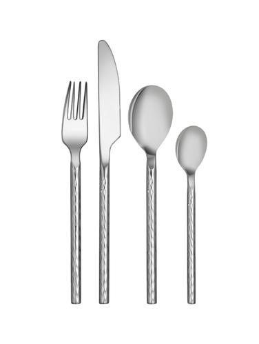 Set of 24 PCS Bamboo Hammered Cutlery Set - 15029933 - Very Small Image - 1