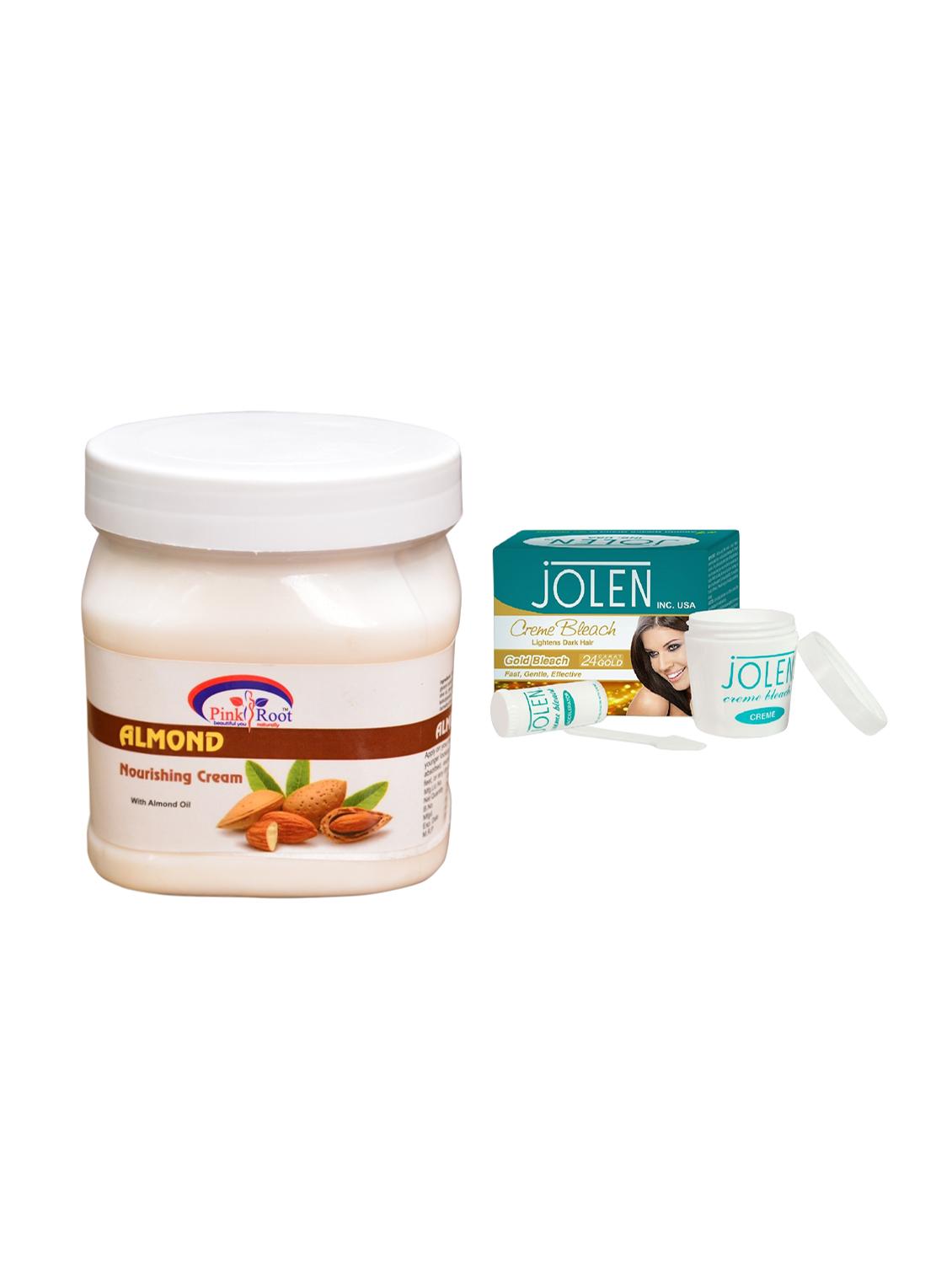 JOLEN Gold Bleach Cr?me 18g and Pink Root Fruit Skin Cream 500ml - 15029982 - Zoom Image - 1