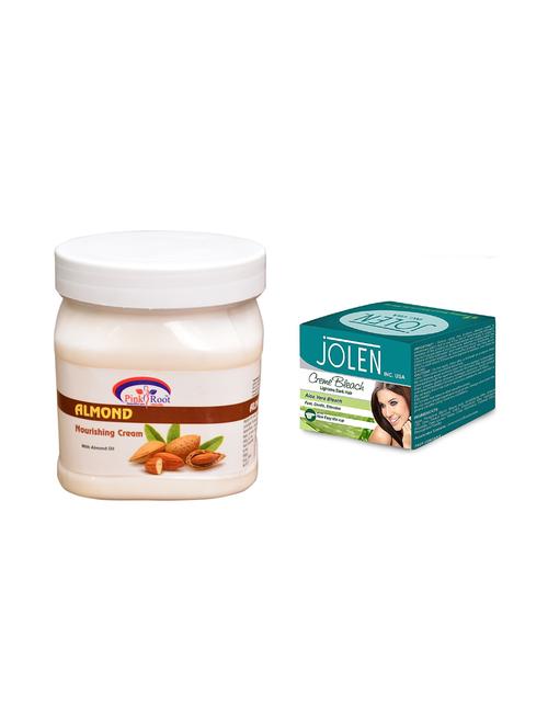 JOLEN Aloe Vera Bleach Cr?me 18g and Pink Root Fruit Skin Cream 500ml - 15030030 - Standard Image - 1