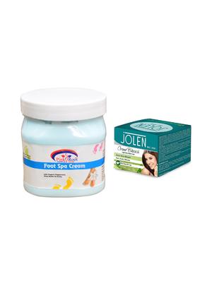 JOLEN Aloe Vera Bleach Crme 18g and Pink Root Gold Cream 500ml - 15030033 - Standard Image - 1
