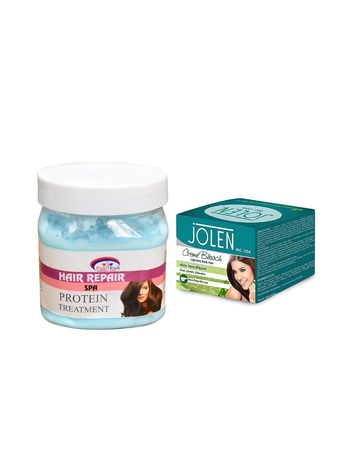 JOLEN Aloe Vera Bleach Crme 18g and Pink Root Pearl Gel 500ml - 15030034 - Zoom Image - 1